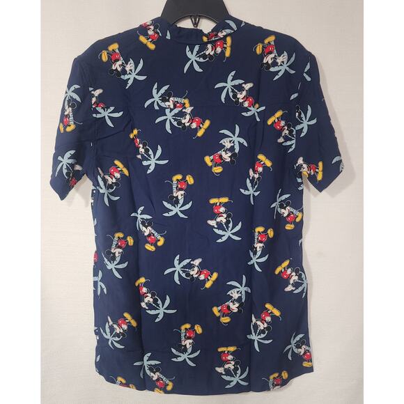 Mickey mouse tropical button down short sleeve shirt size Small - Picture 6 of 6
